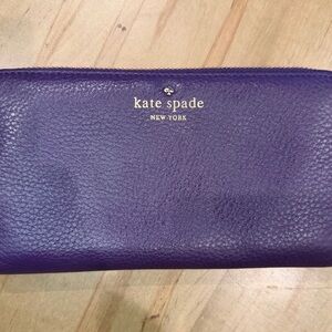 PURPLE is in! Kate Spade Violet Leather Continental Wallet